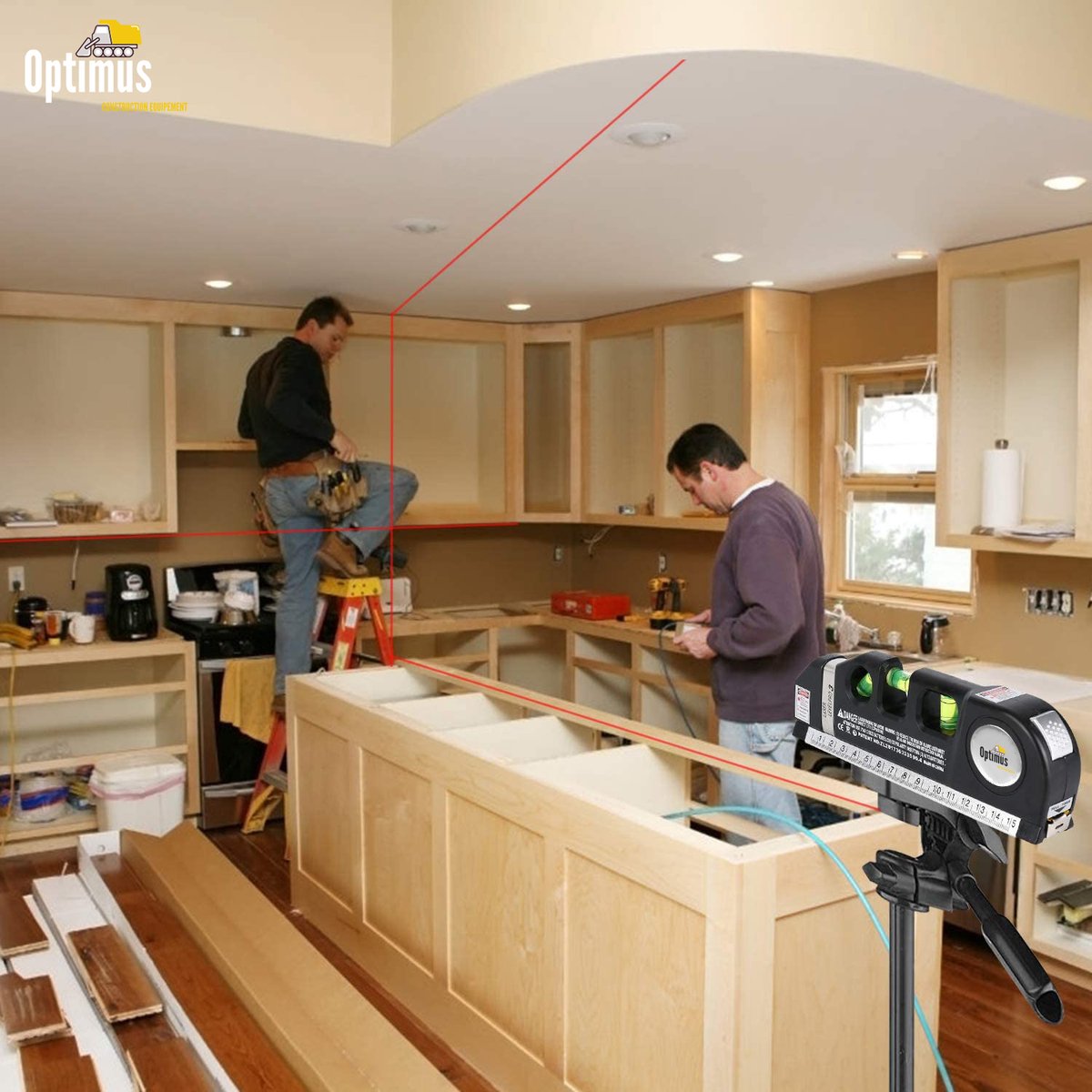 Niveau Laser 4-en-1 Pro – Haute Précision