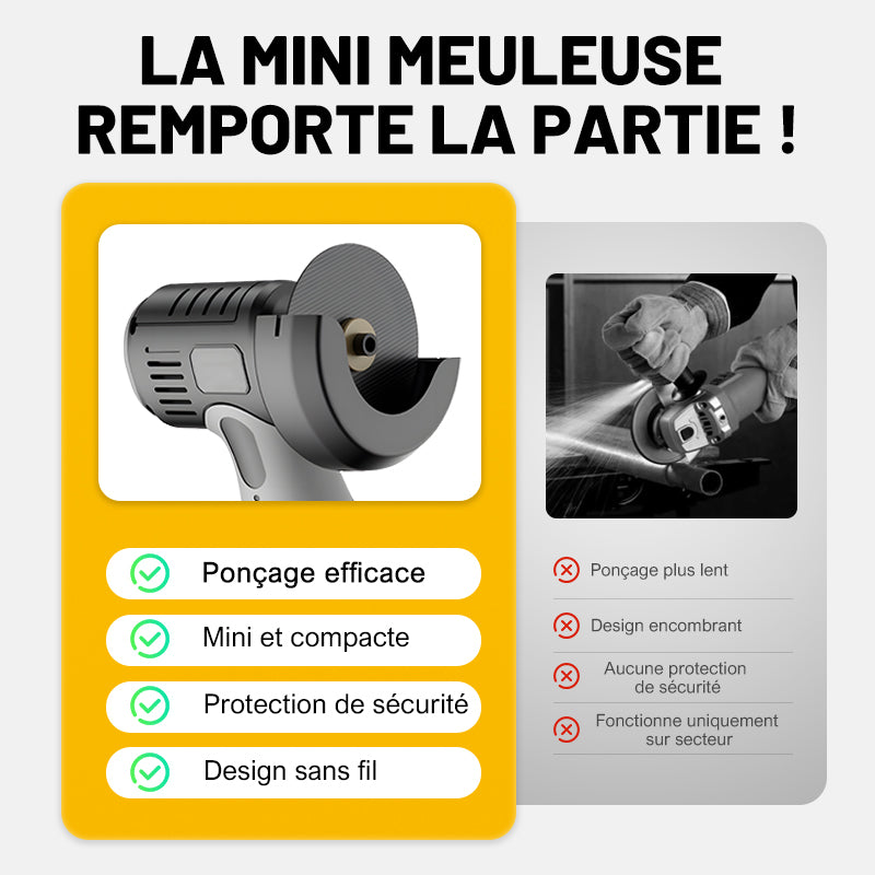 12V Mini meuleuse Ă angle avec disque de coupe