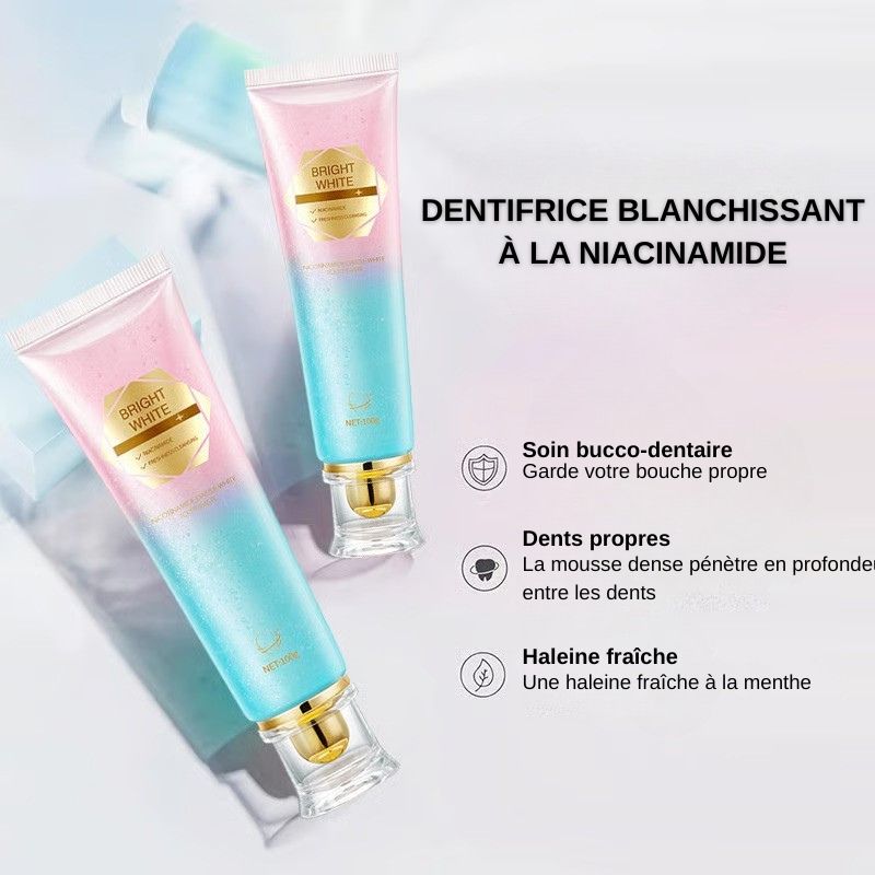 🦷 Dentifrice blanchissant à la niacinamide - Pour des dents plus saines et plus blanches ! (ne)