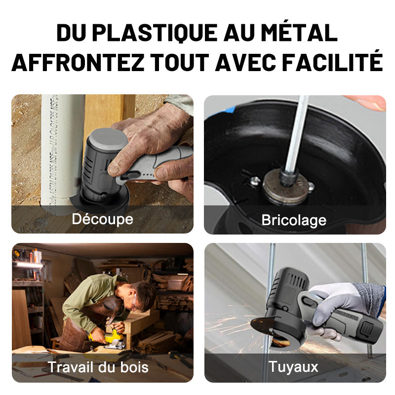 12V Mini meuleuse Ă angle avec disque de coupe