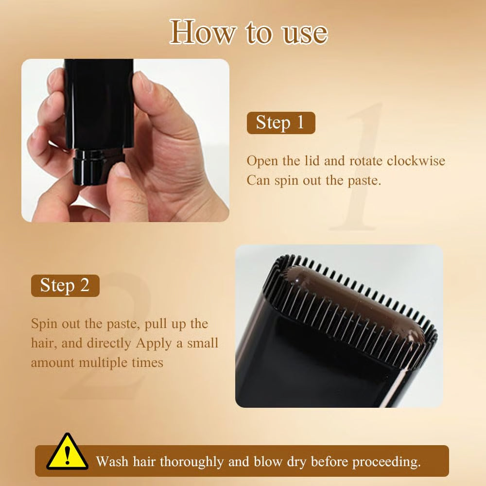 🔥Offre spéciale 👍🏻Peigne de teinture capillaire portable pour la couverture des cheveux gris - Imperméable et résistant à la transpiration (bf)