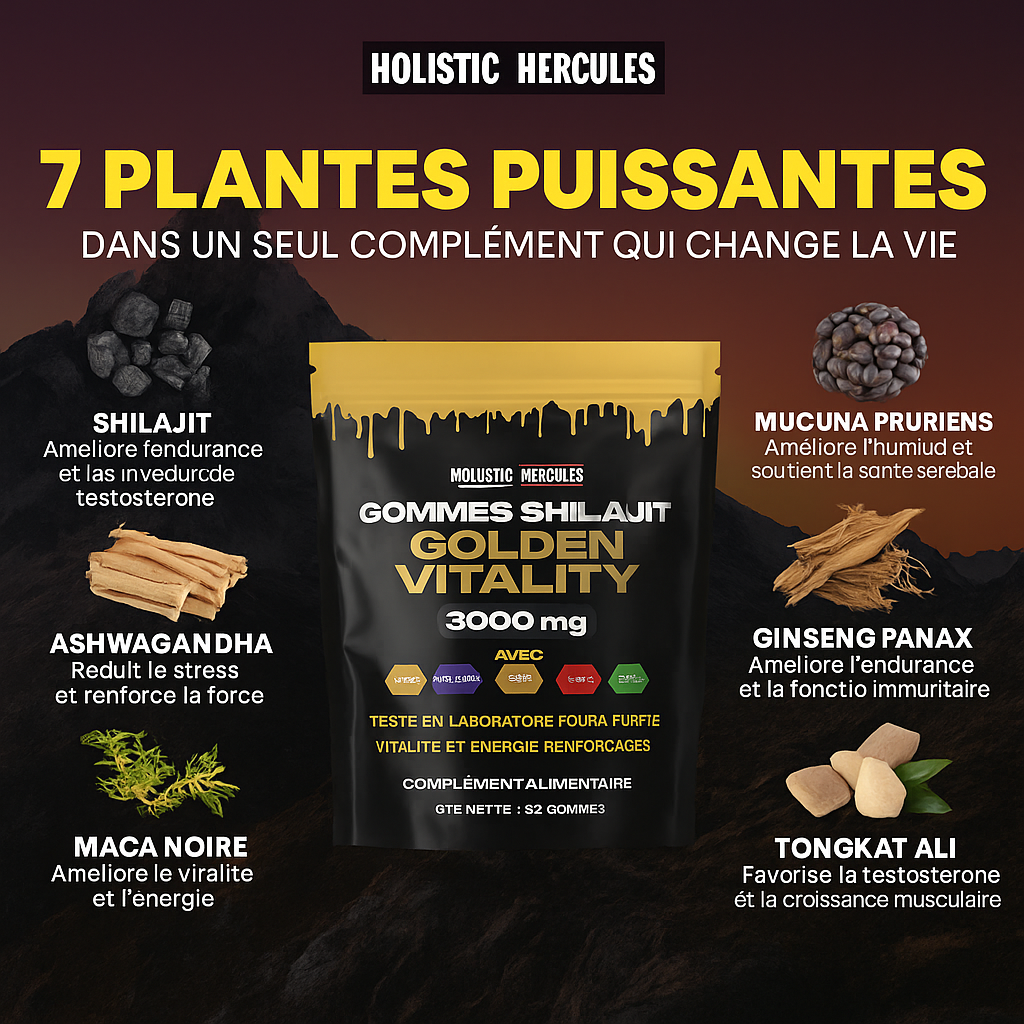 Shilajit doré biologique