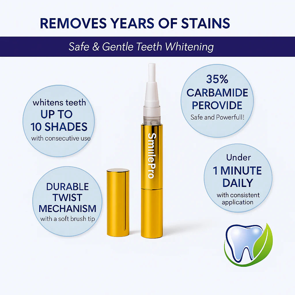 Stylo sérum blanchissant extra-fort pour les dents + formule double peroxyde et xylitol (ne)