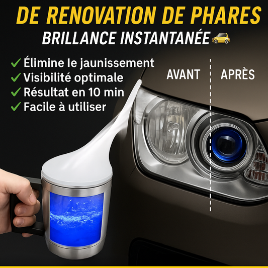 Kit de Rénovation de Phares – Brillance Instantanée 🚘