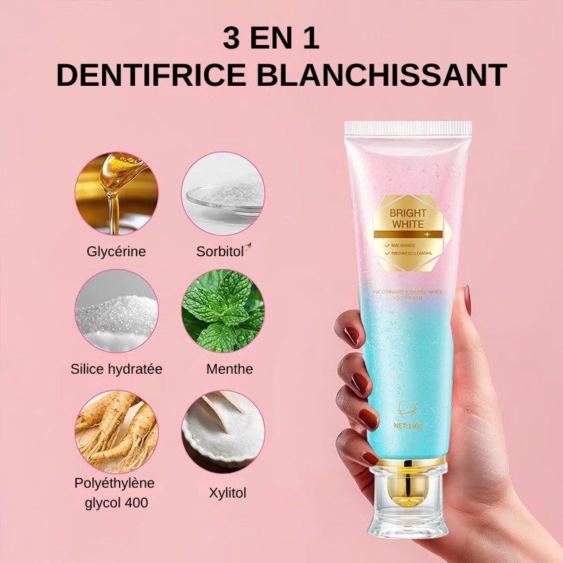 🦷 Dentifrice blanchissant à la niacinamide - Pour des dents plus saines et plus blanches ! (ne)