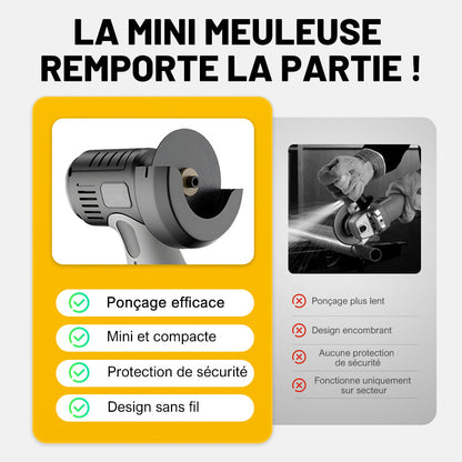 12V Mini meuleuse à angle avec disque de coupe