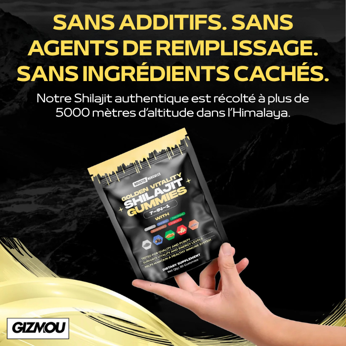 Shilajit doré biologique