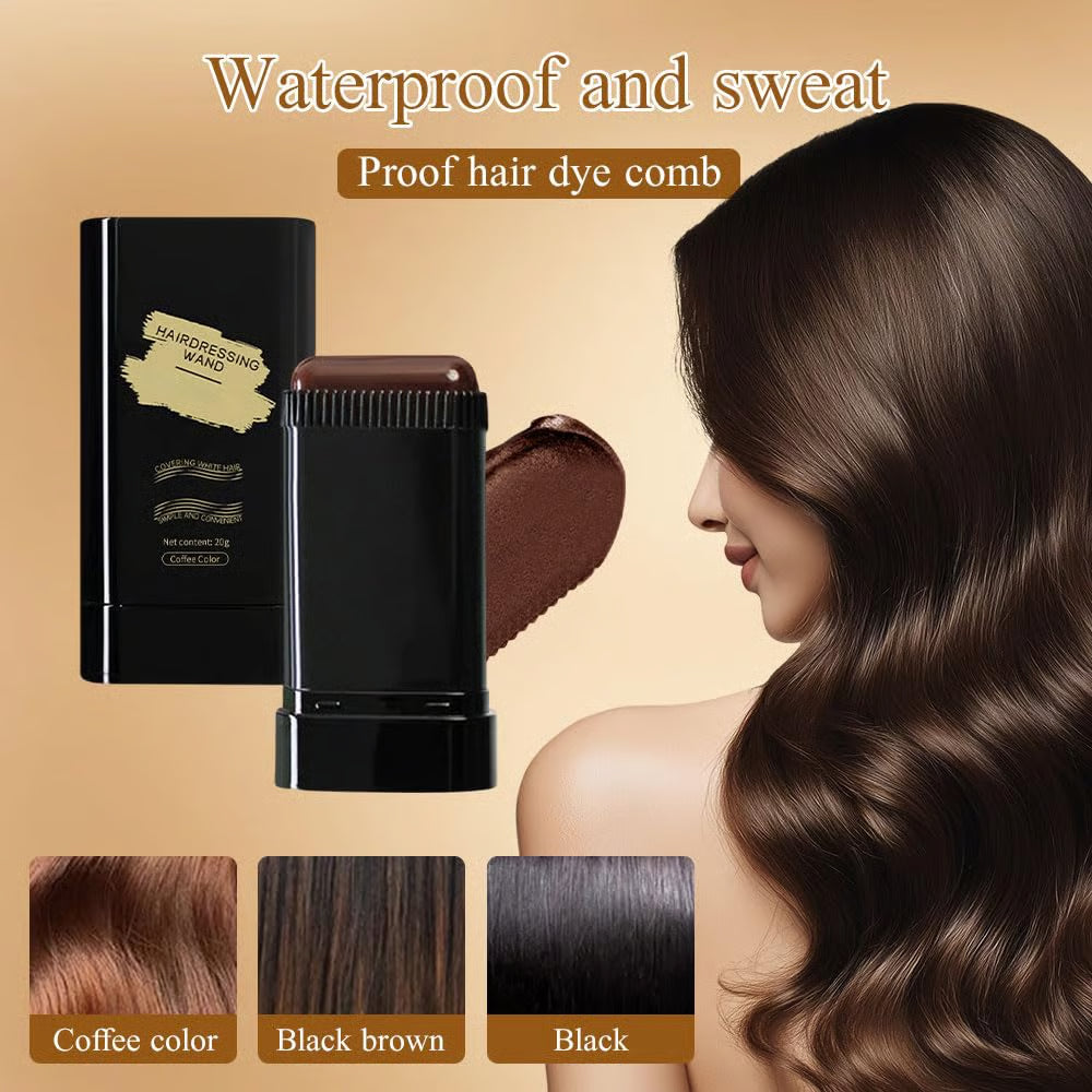 🔥Offre spéciale 👍🏻Peigne de teinture capillaire portable pour la couverture des cheveux gris - Imperméable et résistant à la transpiration (bf)
