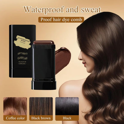 🔥Offre spéciale 👍🏻Peigne de teinture capillaire portable pour la couverture des cheveux gris - Imperméable et résistant à la transpiration (bf)