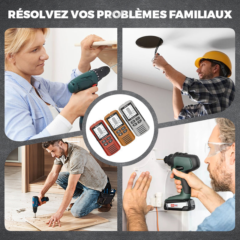 Détecteur mural portable multifonction