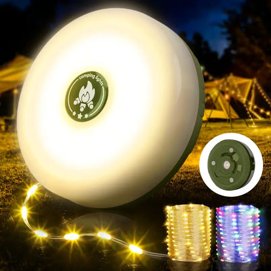 Guirlande lumineuse de camping 4 en 1