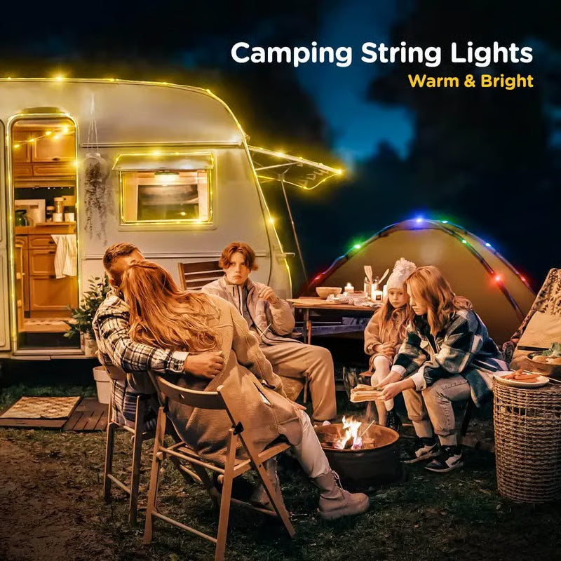Guirlande lumineuse de camping 4 en 1