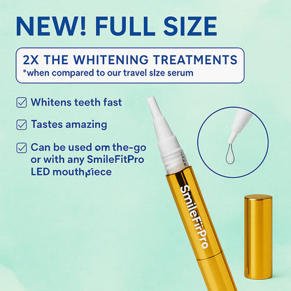 Stylo sérum blanchissant extra-fort pour les dents + formule double peroxyde et xylitol (ne)