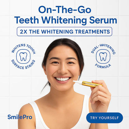 Stylo sérum blanchissant extra-fort pour les dents + formule double peroxyde et xylitol (ne)