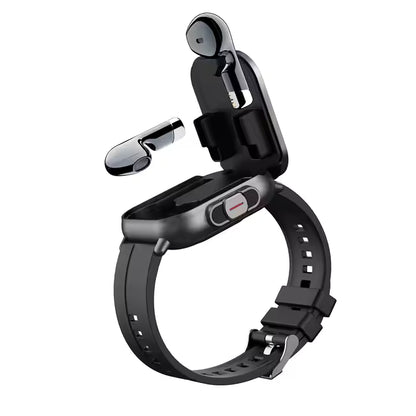 Montre connectée 2 en 1 avec écouteurs