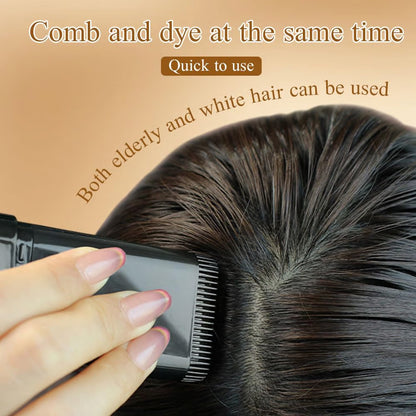 🔥Offre spéciale 👍🏻Peigne de teinture capillaire portable pour la couverture des cheveux gris - Imperméable et résistant à la transpiration (bf)