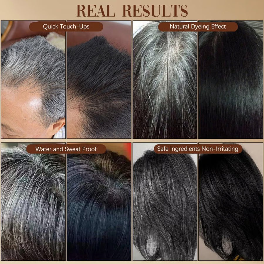 🔥Offre spéciale 👍🏻Peigne de teinture capillaire portable pour la couverture des cheveux gris - Imperméable et résistant à la transpiration (bf)