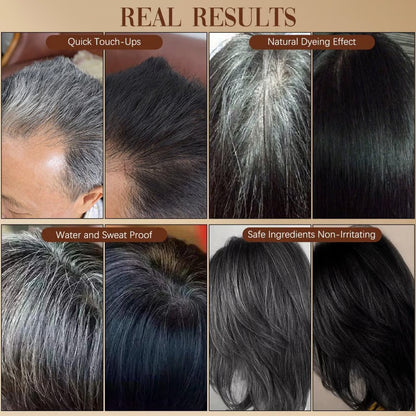 🔥Offre spéciale 👍🏻Peigne de teinture capillaire portable pour la couverture des cheveux gris - Imperméable et résistant à la transpiration (bf)