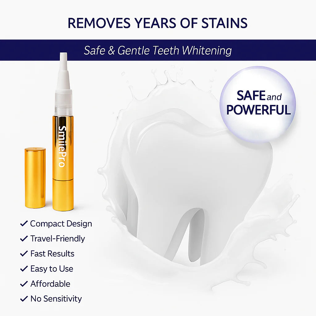 Stylo sérum blanchissant extra-fort pour les dents + formule double peroxyde et xylitol (ne)